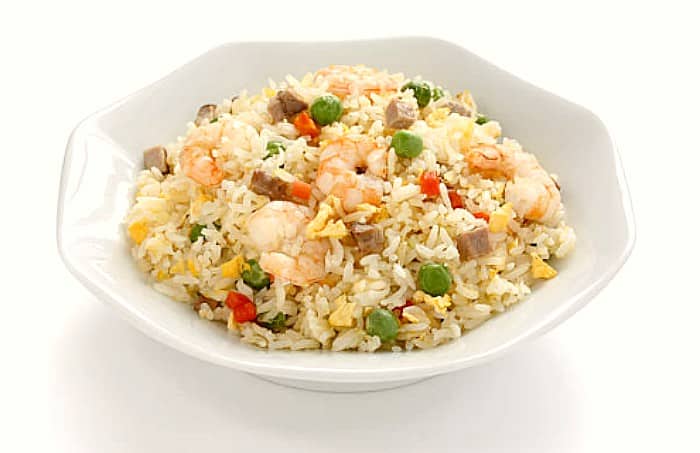 Fried rice three delights