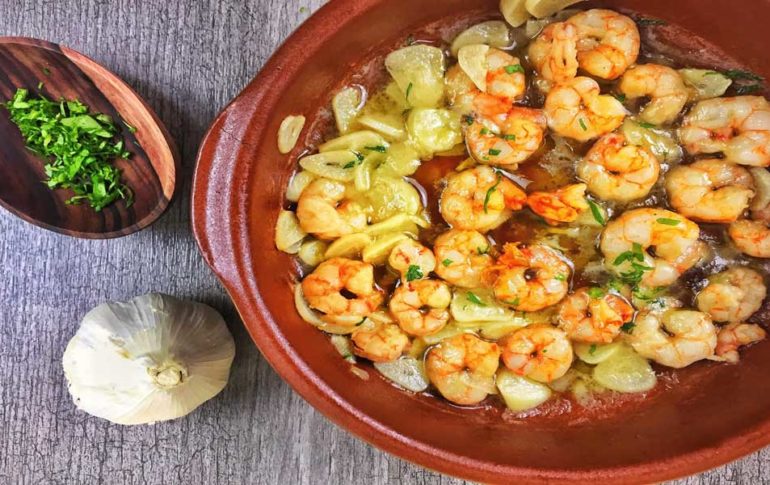 Garlic Prawns. Spanish Recipe