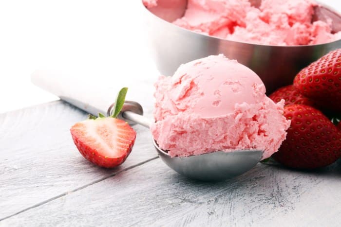 Homemade Strawberry Ice Cream