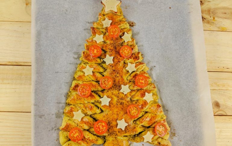 Puff Pastry Christmas Tree