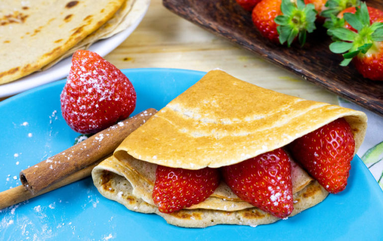 Healthy Crepes with Oatmeal Flour