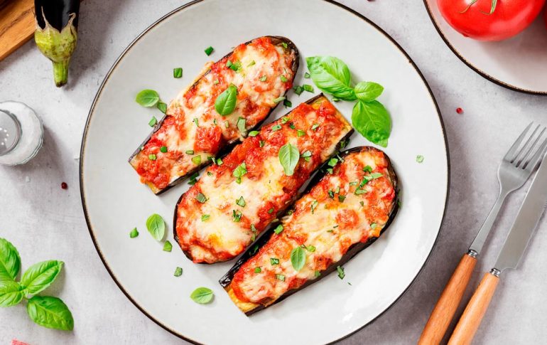 Oven Baked Eggplant with Cheese