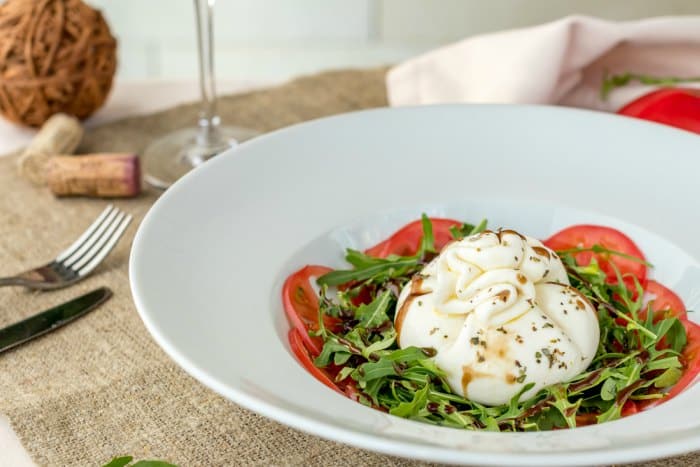 Tomato Salad with Burrata