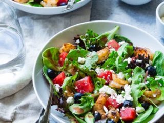 Ensalada de frijoles y aguacate. Receta fácil