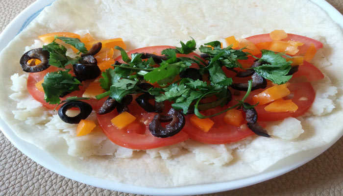 Quesadillas estilo griego. Receta sencilla