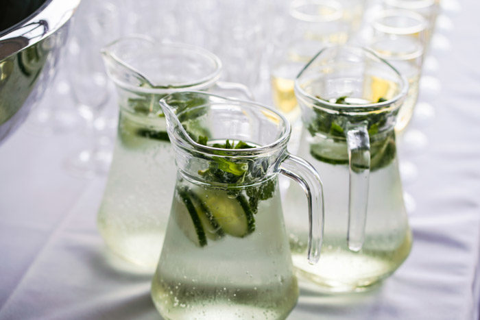 agua de pepino limon y menta para bajar de peso