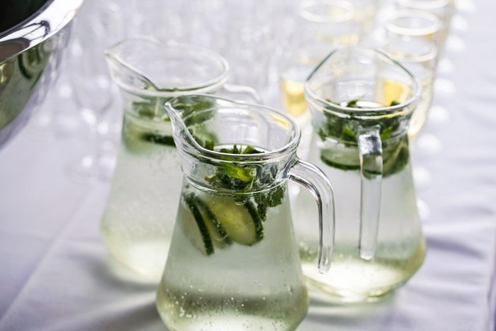 Agua de pepino, limón y menta. Receta fácil