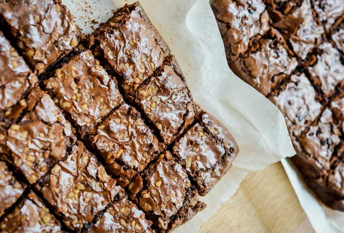 Brownies con nueces. Receta sencilla