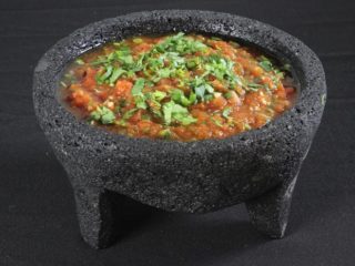 Salsa roja martajada. Receta mexicana fácil