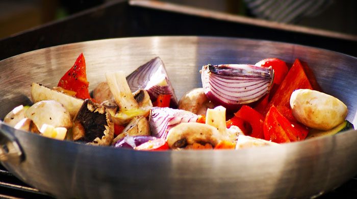 Alambre de Vegetales. Receta mexicana fácil