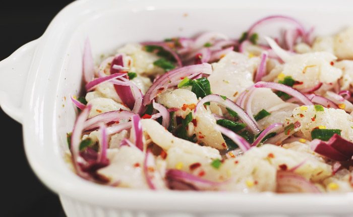 Ceviche Vegano de Jícama. Receta fácil