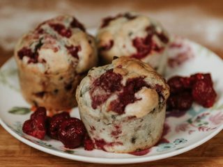Muffins de Frambuesas. Receta sencilla