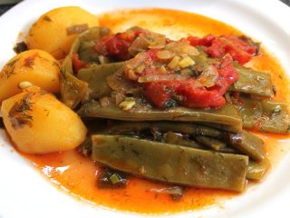 Nopales con Papa. Receta mexicana sencilla