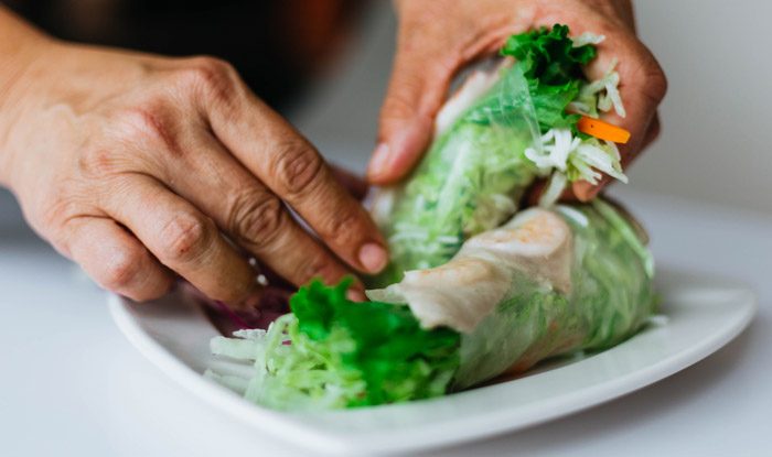 Tacos de Lechuga con Alambre. Receta mexicana