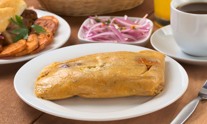 Tamal de Picadillo Dulce. Receta fácil