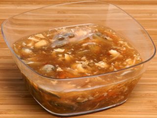 Pozole rojo con Hongos Portobello. Receta fácil