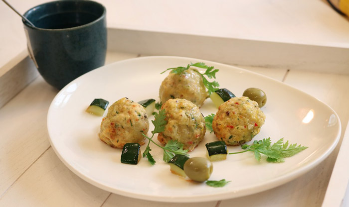 Albóndigas de Pollo y Verduras. Receta sencilla