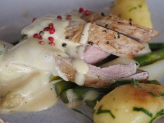 Fajitas de Pollo en Crema de Perejil. Receta fácil