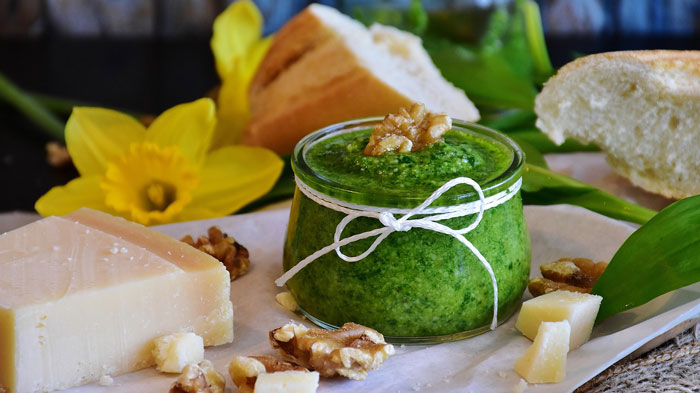 Pesto a la Poblana. Receta mexicana