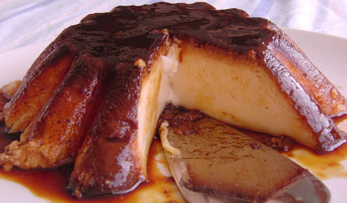 Flan de Cajeta. Receta mexicana fácil