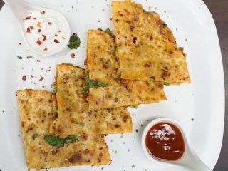 Quesadilla de Jamón Serrano y Queso de Cabra. Receta fácil
