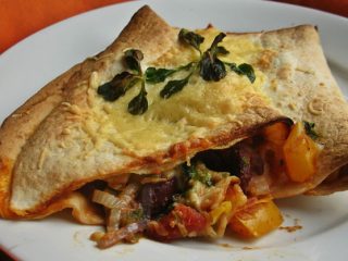 Quesadilla de Ternera con Pimientos. Receta fácil
