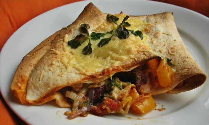 Quesadilla de Ternera con Pimientos. Receta fácil