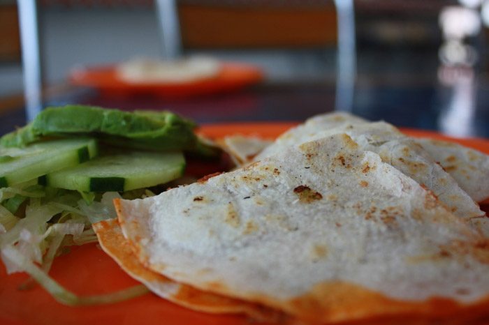 Quesadilla de Champiñones con Queso Manchego. Receta fácil