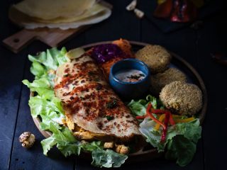 Quesadillas de Masa con Champiñones a la Mexicana. Receta fácil
