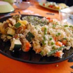 Cous-cous o cuscús con verduras y pollo. Receta fácil