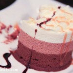 Mousse o espuma de fresas