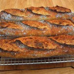 Baguettes caseras con masa madre