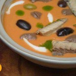 Pipirrana con lomos de caballa