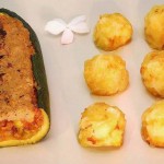 Calabacines rellenos de carne y verduras