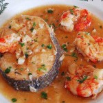 merluza salsa gambas receta