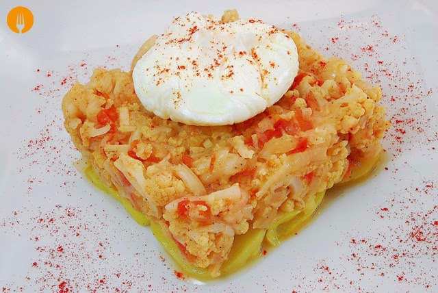 Huevos escalfados