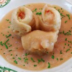 Rollitos de merluza en salsa de limón
