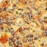 Quiche de hinojo y tomate