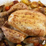 Pollo al horno con patatas