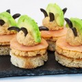 Canapés de salmón