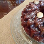 Bundt Cake de Chocolate, Dulce de leche y Mentos choco