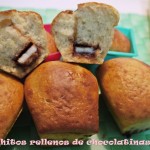 Bizcochos rellenos de chocolatinas