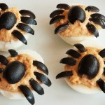 Arañas de Huevo. Recetas de Halloween