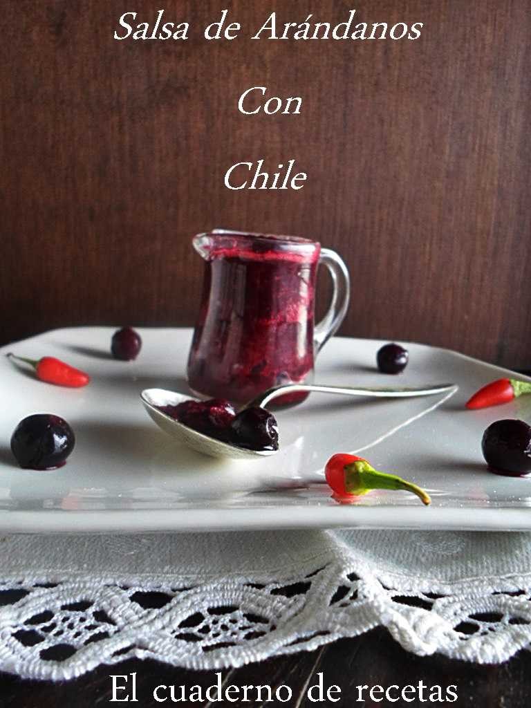 Salsa de Arándanos con Chile