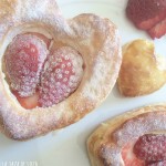 Corazones de Hojaldre con Crema Pastelera