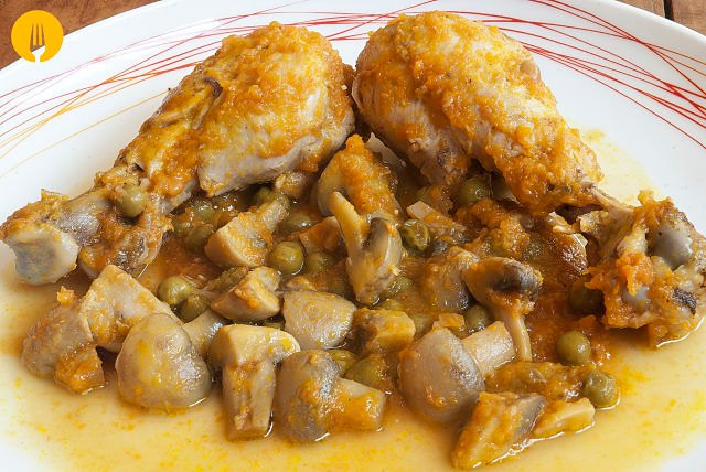 Pollo con Champiñones - Recetas de Cocina Casera