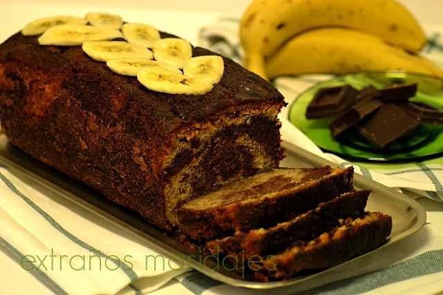 Cake de Plátano y Chocolate