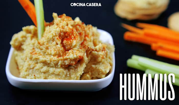 Hummus. Receta de garbanzos