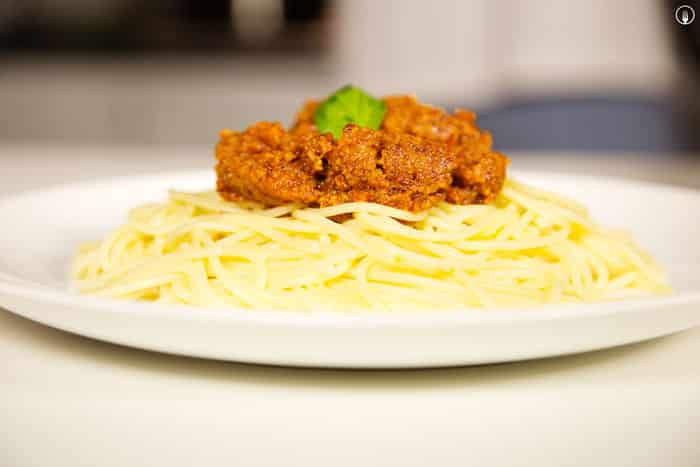 Espaguetis al Pesto Rojo con Cooking Chef de Kenwood