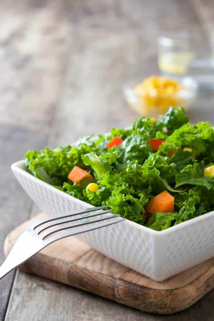 ensalada de kale-Menú para diabéticos